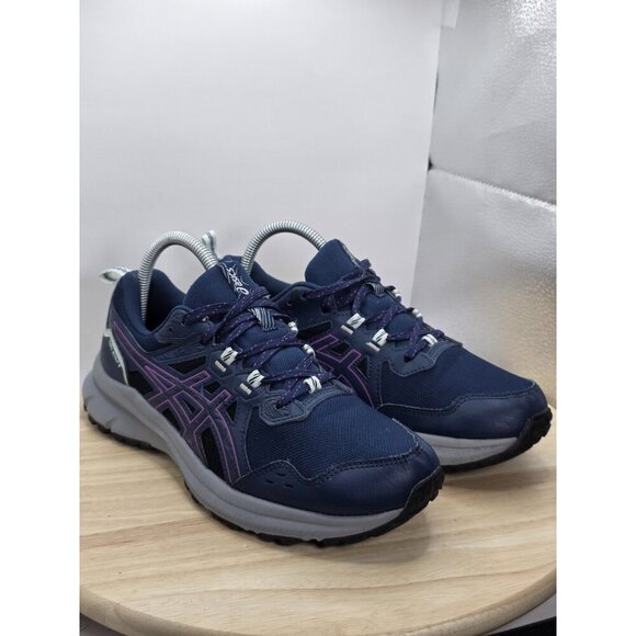 Asics Trail Scout 3 Running Trail Hiking Shoes  Womens SZ 9 US Black/Grey/Salmon - Picture 5 of 9